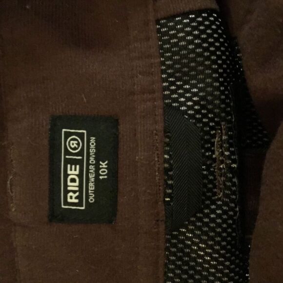 Ride Snowboard Outwear Men’s Central Bib, Olive Herringbone - Picture 10 of 12